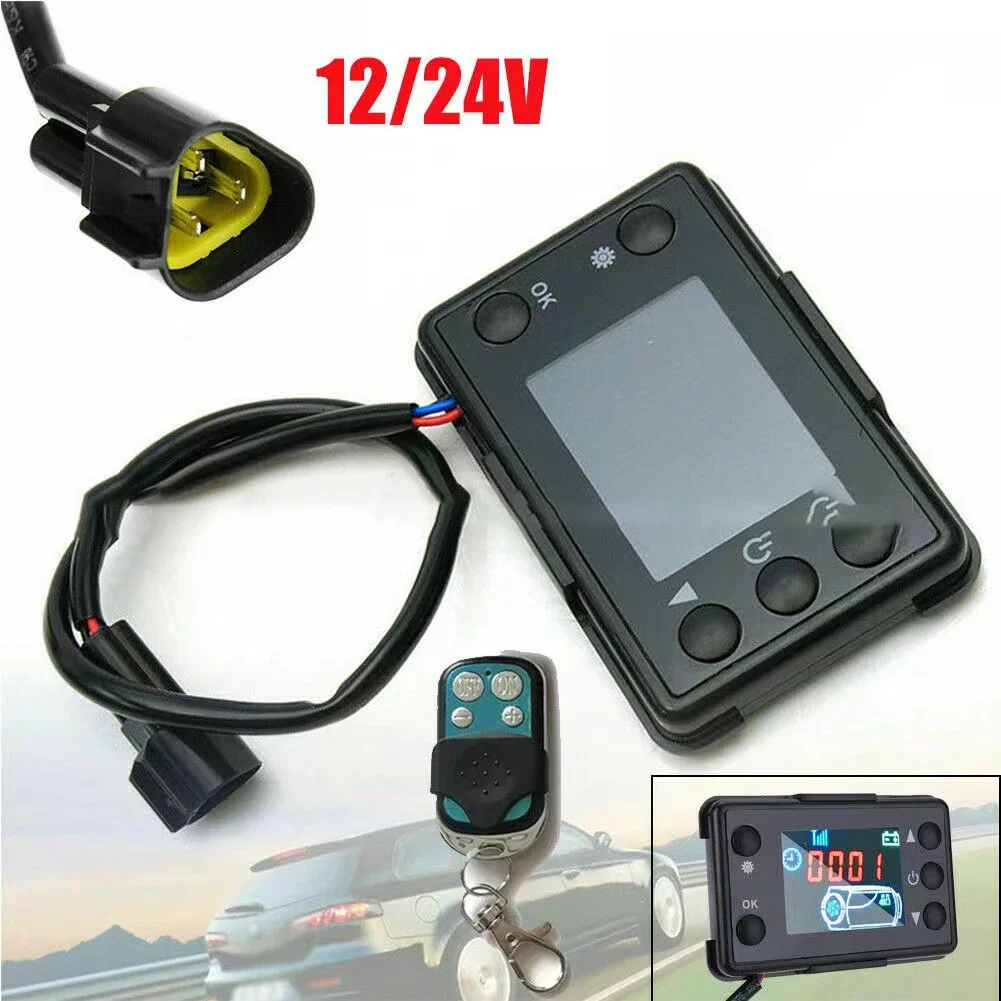 

12/24V Diesels Air Heater LCD Monitor Switch+Control Board Motherboard+Remote Controller Similar Eberspacher Webasto 3KW 5KW 8KW