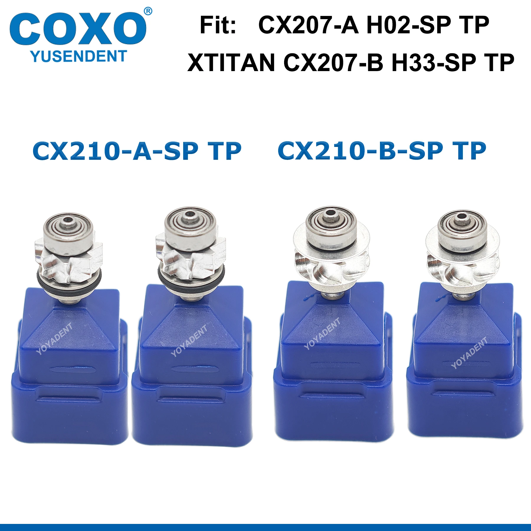 COXO Dental Turbine Cartridge Air Rotor For COXO CX207A/CX207B Type High Speed Handpiece Accessor