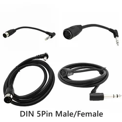 MIDI Din 5Pin Male & Female To Monoprice 6.35mm 6.35 (1/4 Inch) Male TRS Stereo Audio Cable DIN 5PIN Plug Cord 1.5m 0.2m