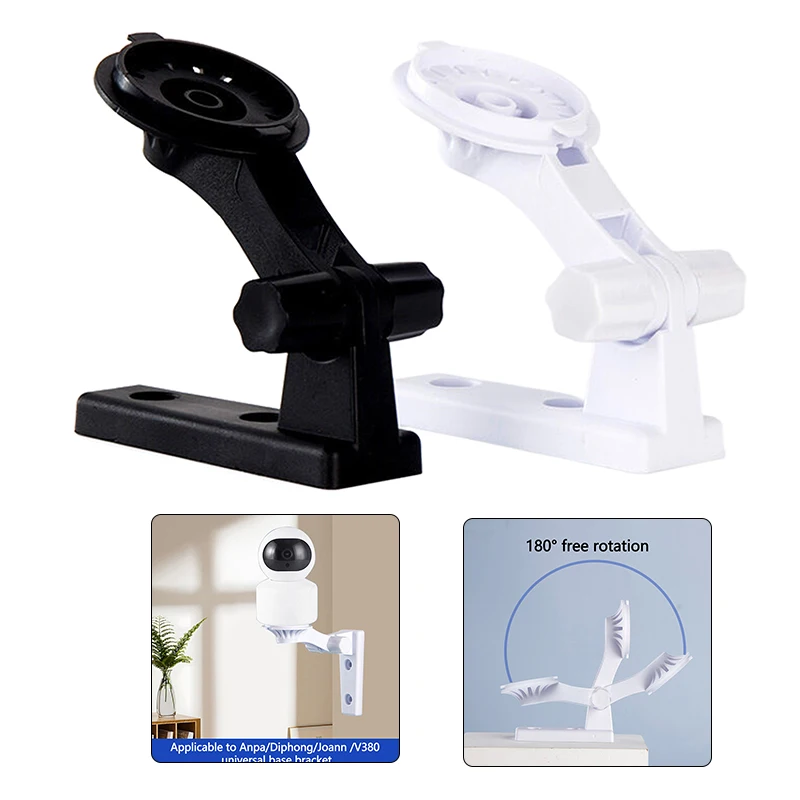 Supporto e base in plastica ABS per telecamera con staffa senza punzonatura per montaggio a parete per accessori di sorveglianza di sicurezza per telecamera cloud