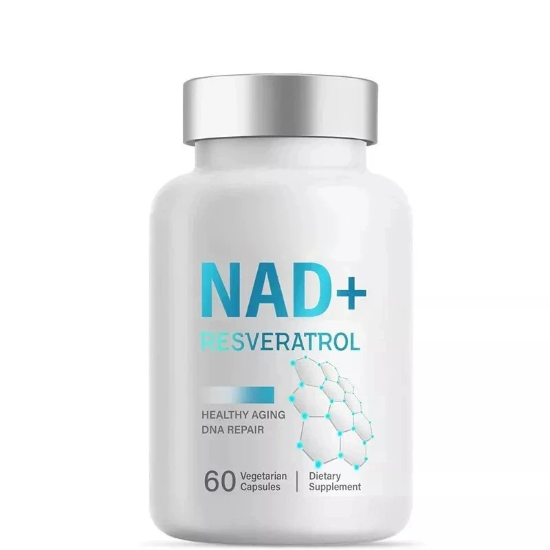 

NAD+ Supplement Capsules 500mg, 60 Count - Liposomal Nicotinamide Riboside, Resveratrol & Quercetin Blend to Boost Anti - Aging,