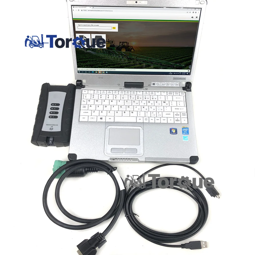 

c2 laptop for AG CF Electronic Data Link V3 Diagnostic Kit Service EDL V3 Advisor Tractor Truck Diagnostic Tool