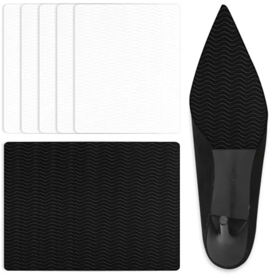 

8 Pack Shoe Sole Protector - Self-Adhesive Anti-Slip Grips for High Heels and Boots Shoes Non-Slip Bottom Covers for Women 6 x