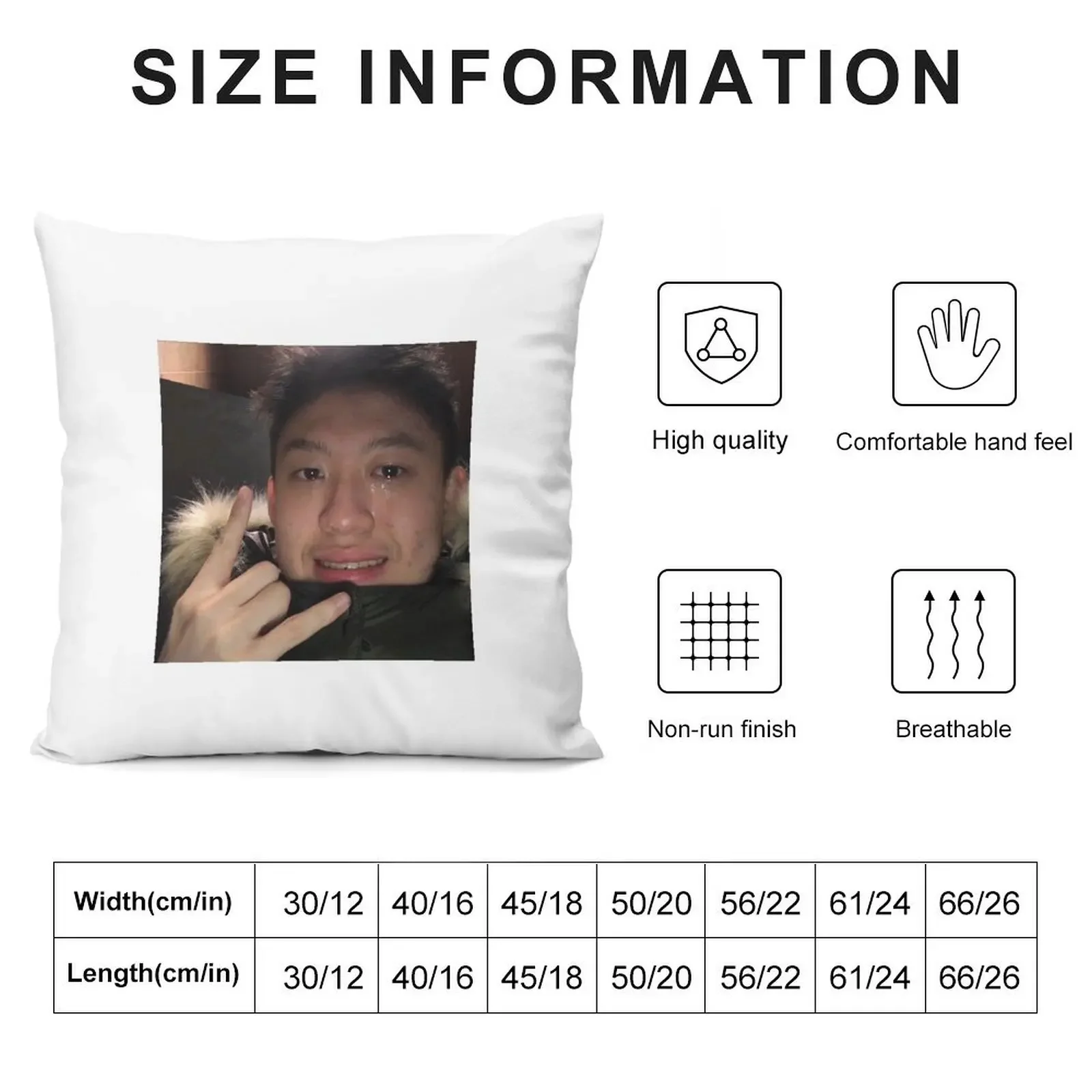 Rich Brian crying Throw Pillow Couch Cushions Sofa Decorative Covers pillow