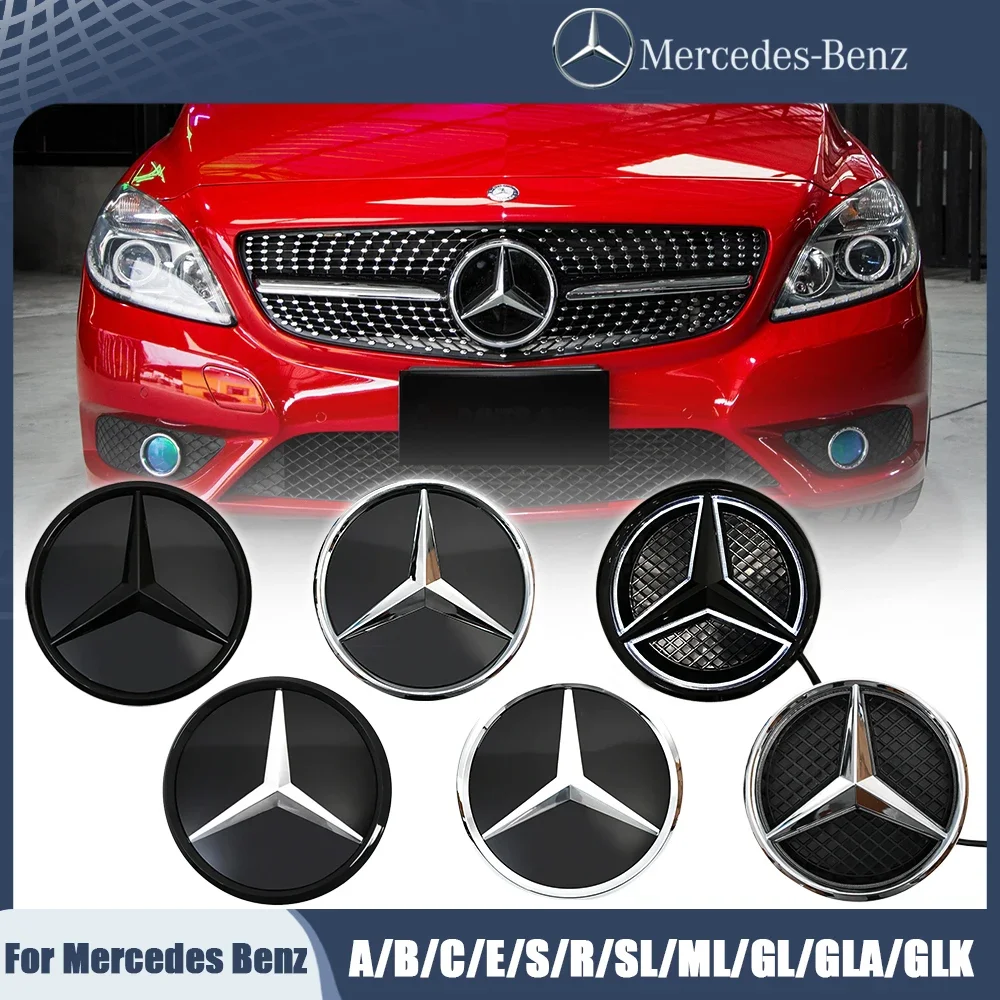 

Chrome Silver OE Style LED Car Front Grille Star Emblem For Mercedes Benz W176 W246 W205 W212 W207 W217 W251 R231 W166 X156 X204