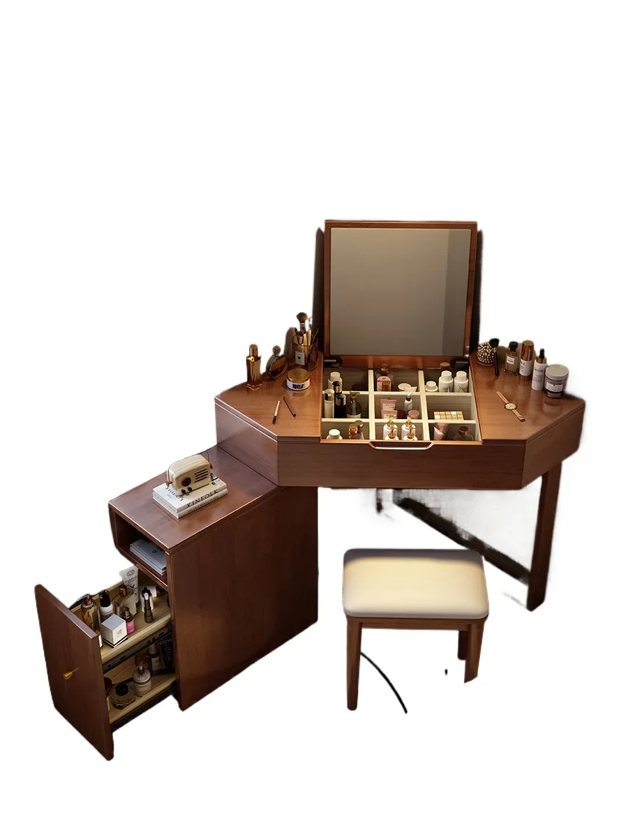 Solid wood corner triangle dresser