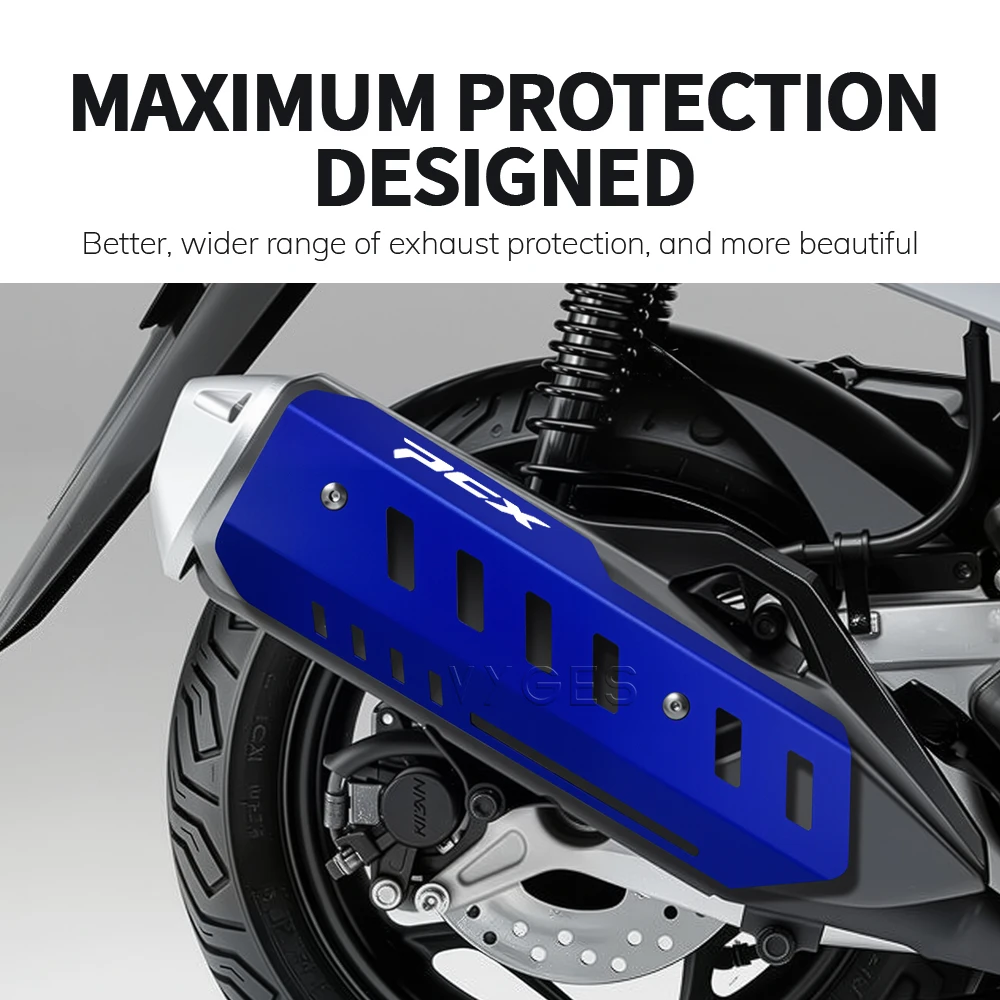For HONDA PCX160 PCX125 PCX 160 125 2021- Motorcycle Accessories Exhaust Guard Exhaust Protector Scald Proof Lid Exhaust Cover