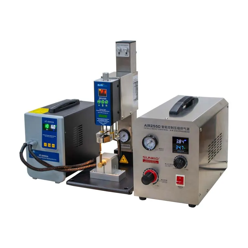 HT-SW01H/HT-SW02H Battery Spot welder 42KW butt welding machine with Air pump Pneumatic battery weld head/Parallel Weld Head