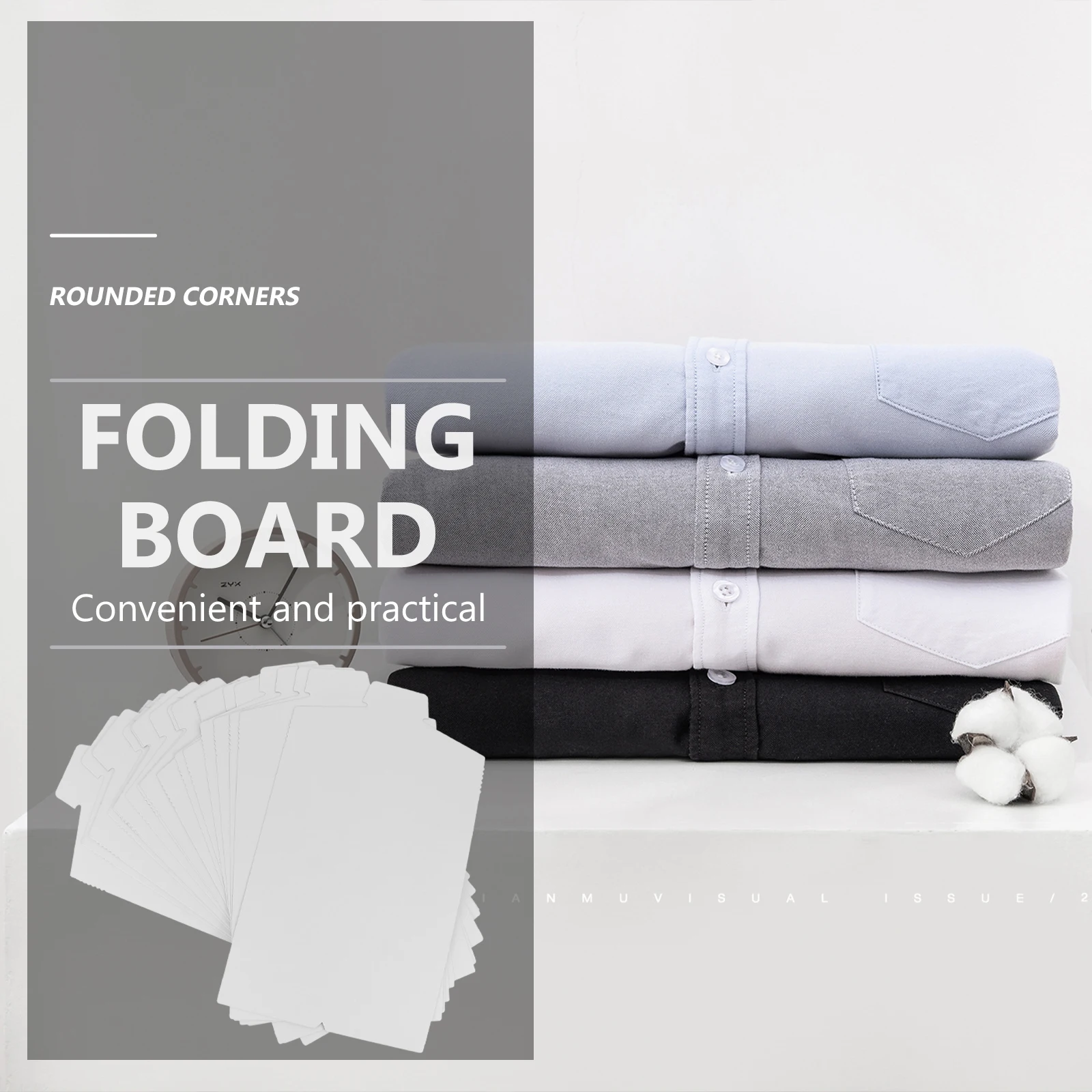 

20 pcs Shirt Folding Clothes Folding Board For T-Shirts Shirts Storage Solution Clothes Organizer Anti-Wrinkle Board