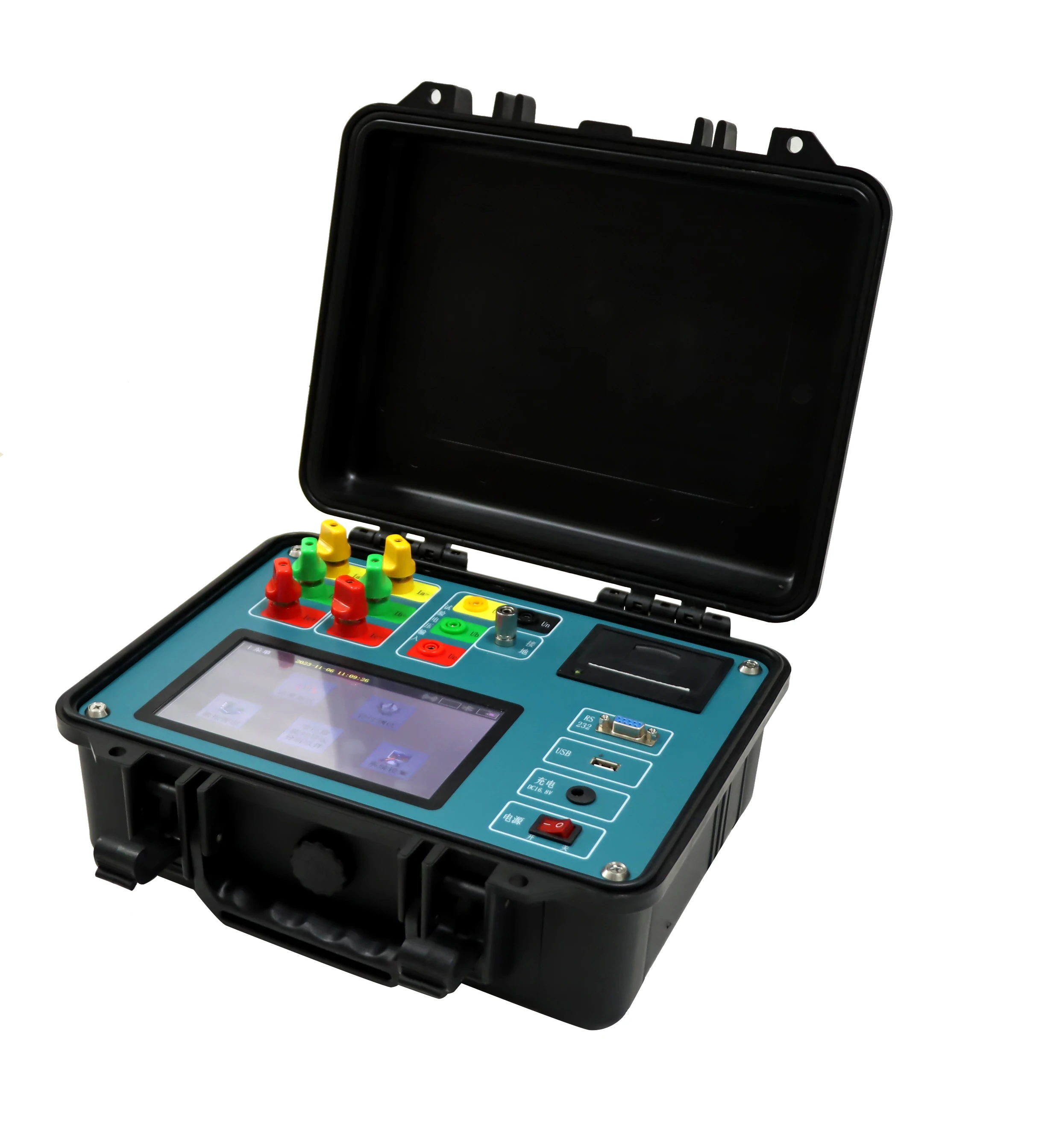 Portable automatic transformer capacity tester with 2% accuracy, 10kV 100A load no-load loss and short-circuit current analyzer