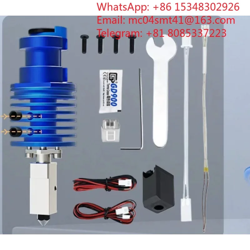 Upgraded TZ-V6-2.0 Hot End Kit High Temperature Printing Extruder Nozzle Head 3D Printer Extrusion Replacement Spare Part