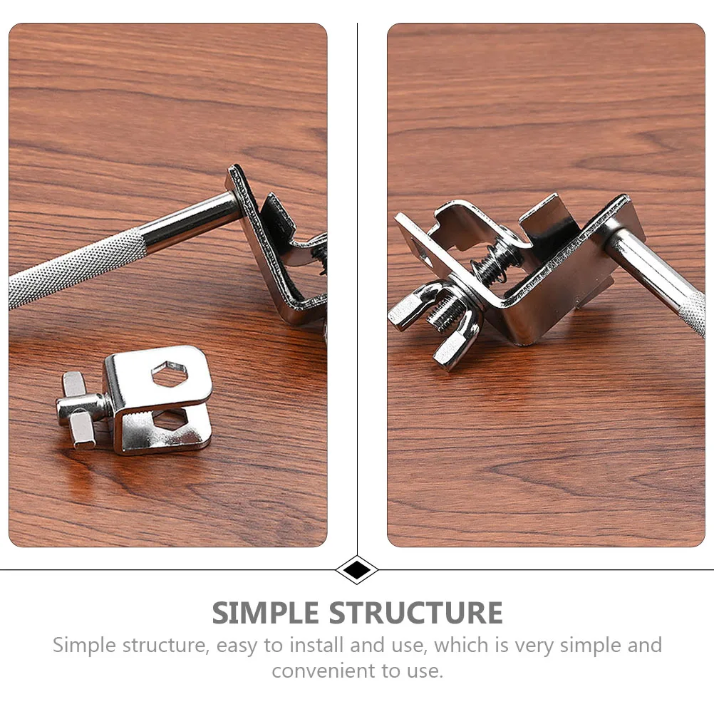 

Tambourine Clip Bass Drum Hoop Mount Cowbell Clamp Holder for Drums Metal Mounting Bracket