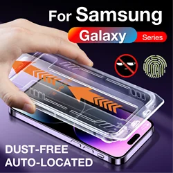 FOR Samsung Galaxy S24 S23 S22 Plus Ultra S24Ultra 5G Screen Protector Toughened Glass Phone With Install Kit Remove Explosion