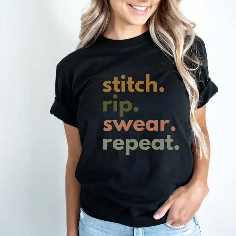 Funny Quilting or Sewing T Shirt Makes Great Mother's Day for Fabric Crafters Fashion Designers Textile Artists