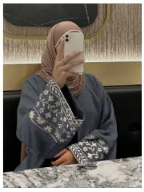 자수 장식 드레스, 단정한 바닥 길이 소매 아바야, 세련된 자수 장식 이브닝 가운, 라마단 전통 젤라비야 로브