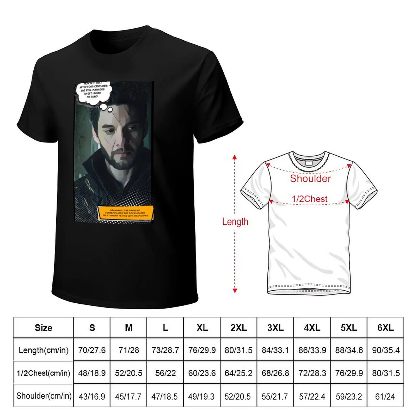 Darkling: Co-Dependency Comic (Ben Barnes) T-Shirt Breathable Lightweight Summer Top