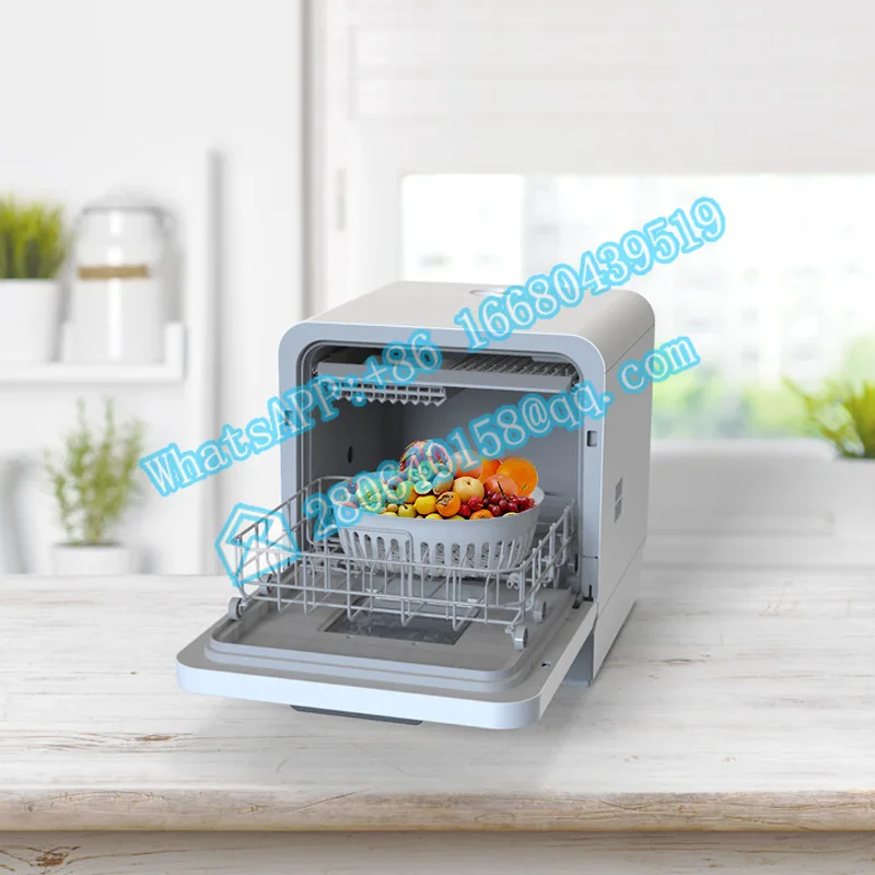 Desktop dishwasher automatic household small desktop installation-free mini hot air drying disinfection washing machine