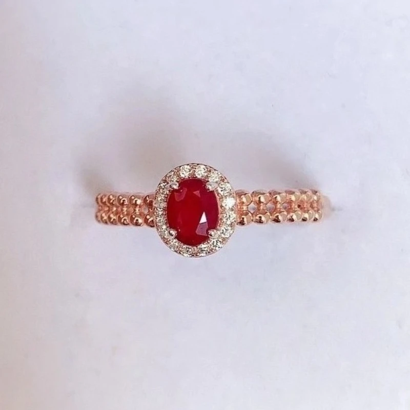 

Симпатичное серебряное кольцо с натуральным рубином 925 пробы, кольцо из натурального рубина 0,4 карата, позолоченное серебро 18 карат, ювелирные изделия с драгоценными камнями