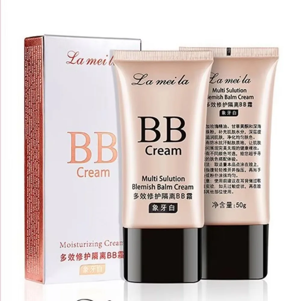 Creme bb hidratante para iluminar, base corretiva de longa duração, alta cobertura, à prova d'água, base de primer de contorno facial
