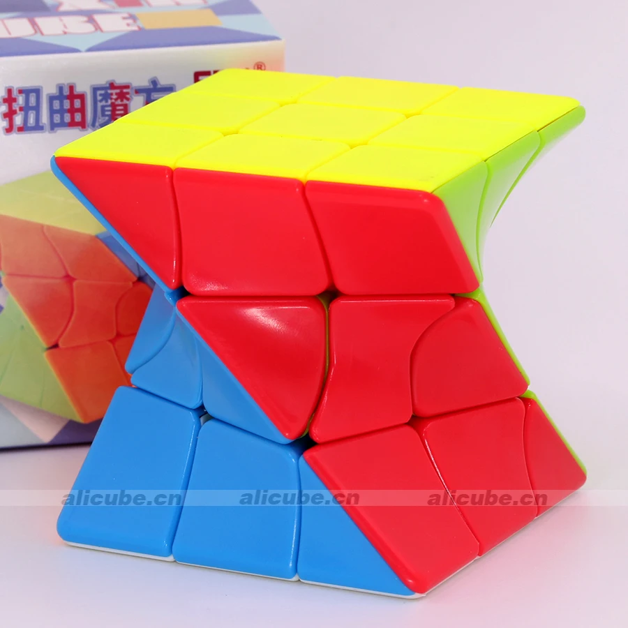 FanXin Magic Twist Skew Cube 3x3x3 Stickerless Twisty Puzzle 3x3 Ziicube Professional Educational Speed Puzzles 3*3 Toys Game