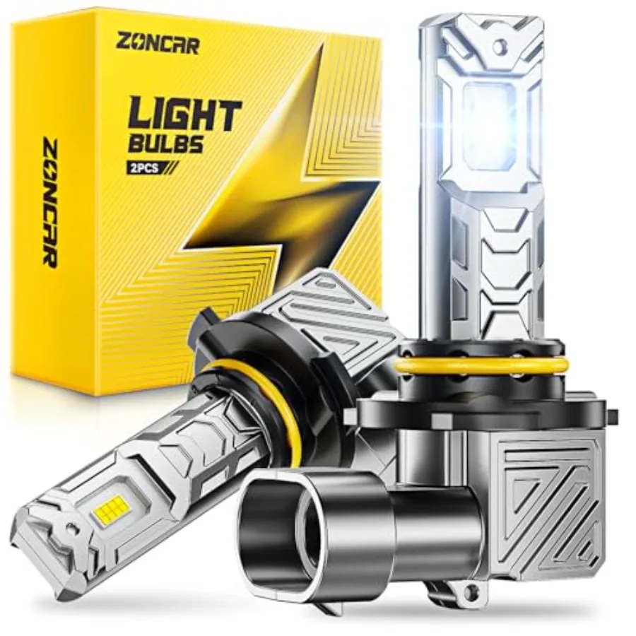 

9005/HB3 Fog Light Bulbs 10X Brighter 60000LM 6500K 60W White 9145 Driving Light Bulbs 1:1 Size Plug N Play IP68 Waterproof 60