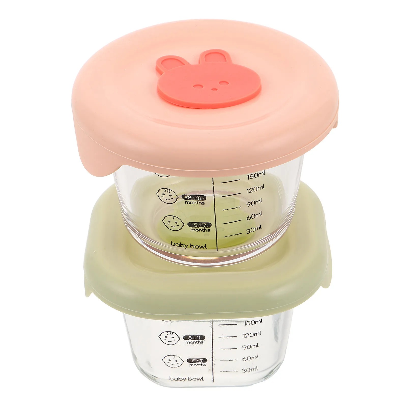 

2Pcs Glass Baby Food Containers 230Ml Airtight Leakproof Baby Food Box Portable Fresh-Keeping Snack Storage Infant Meal Holder