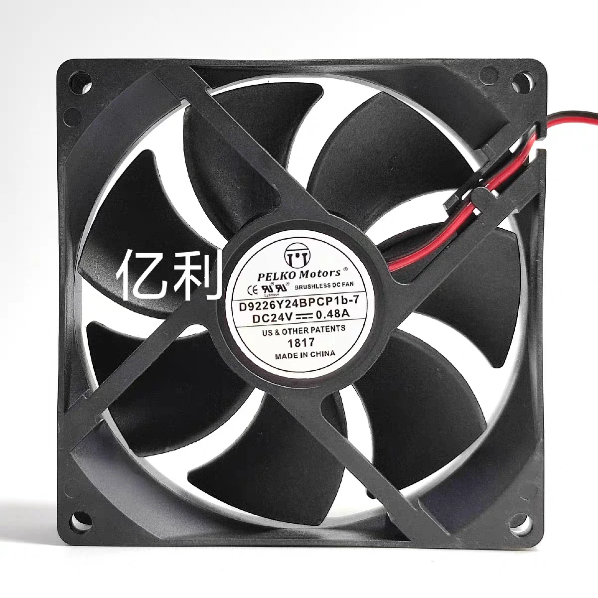 PELKO D9226Y24BPCP1b-7 DC 24C 0.48A 90x90x25mm 2-Wire Server Cooling Fan