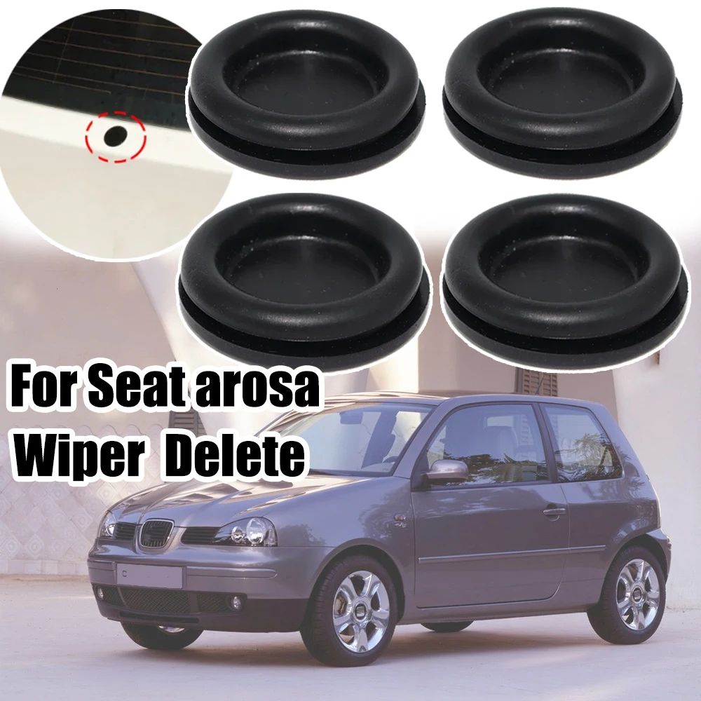 Car Rear Windshield Wiper Arm Delete For Seat Arosa Leon Mk2 Mk3 Bung Grommet Blade Rubber Plug Waterproof Block Off Tailgate