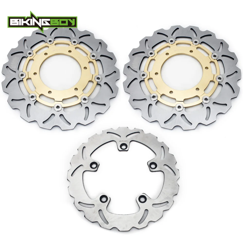 BIKINGBOY Front Rear Brake Discs Disks Rotors GSX-S 1000 / F ABS 15-23 16 17 GSXS 1000 Katana ABS 19-23 20 GSX-S 950 ABS 21-23