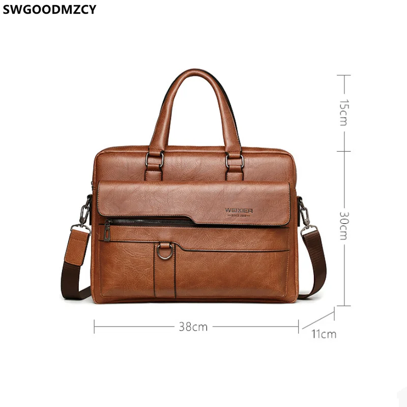 Leather Briefcase Shoulder Bag Laptop Bags for Men Crossbody Bags for Men Laptop Briefcase Men Laptop Handbag сумка трансформер