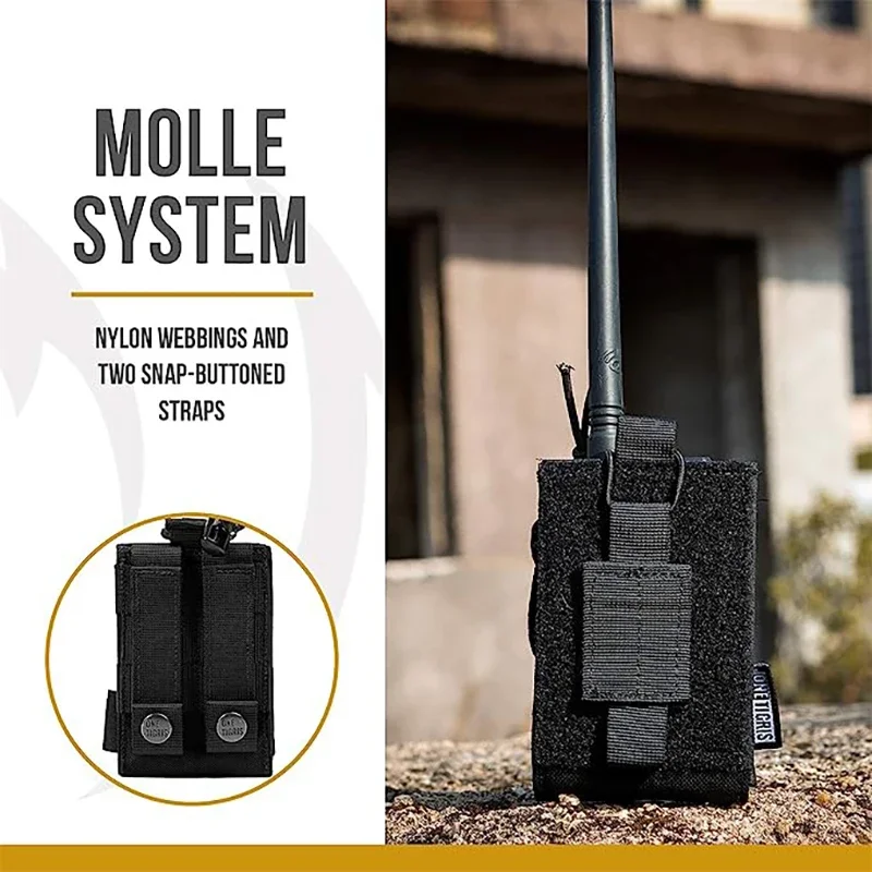 ONETIGRIS Bolsa táctica MOLLE para radio Baofeng UV-5R - imagen 4