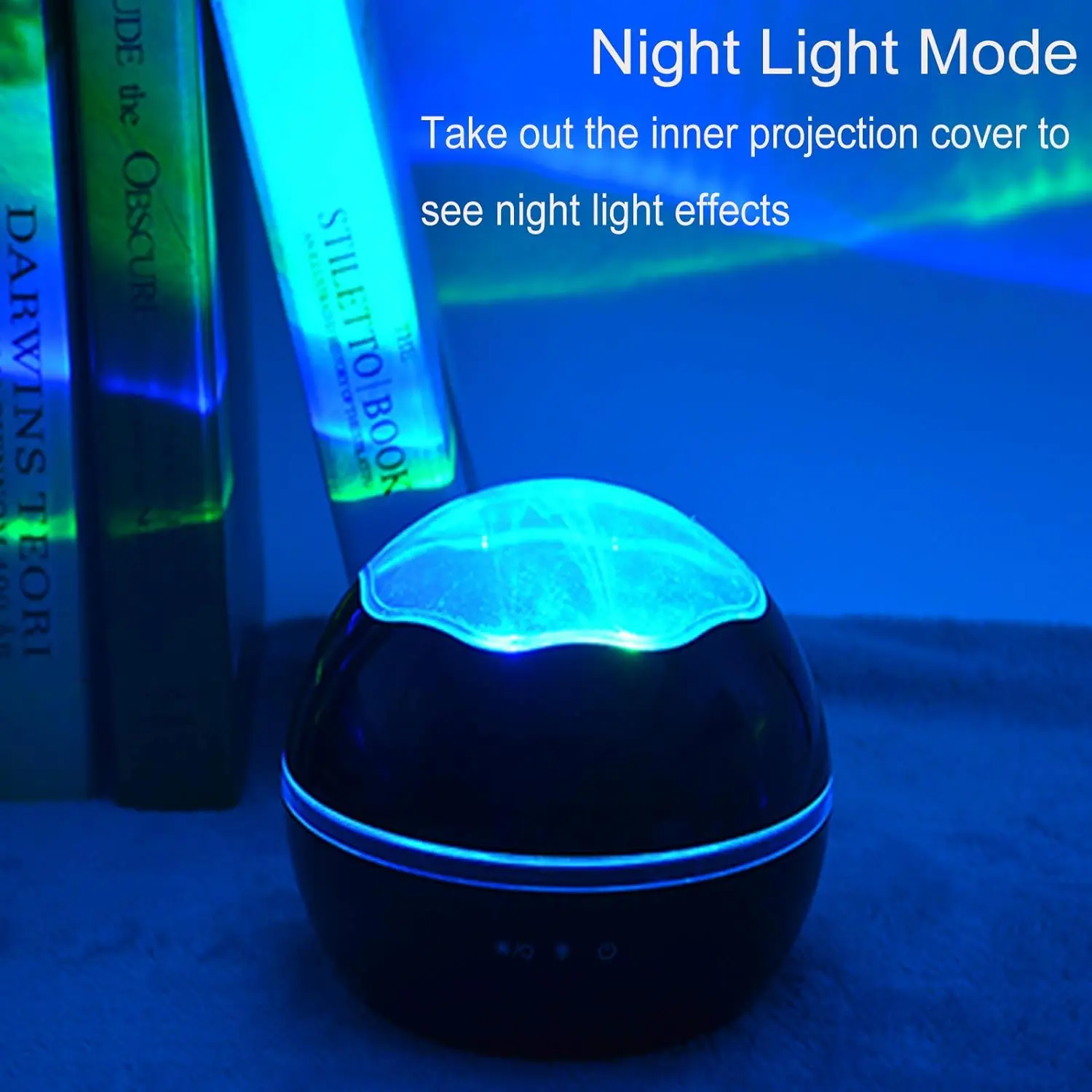 Night Light for Kids Baby Star Night Light Projector Lamp 360 Degree Rotating 2 in 1 Ocean Starry Night Light Projector 8 Colors