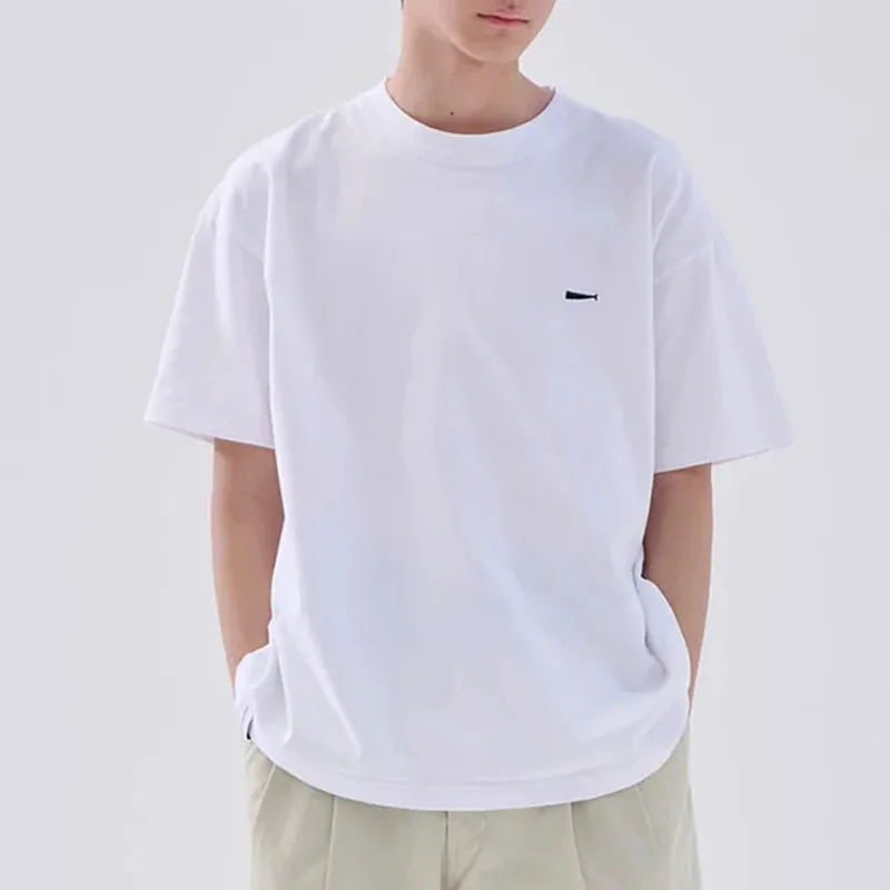 2026 DESCENDANT Classic Embroidered Round-Neck Short Sleeve Casual T-Shirt TX1748