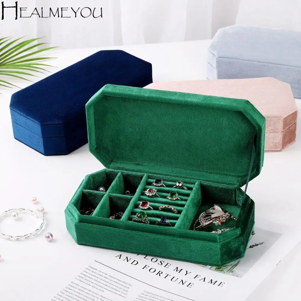 

Rings Necklace Jewelry Packing Bag Large Capacity Bracelet Earrings Velvet Jewelry Holder Organizer Jewelry Storage Case Travel