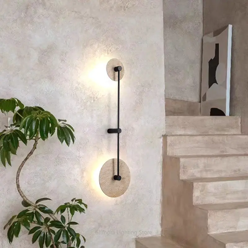 Wall Sconce for Living Room Bedroom Headboard, Wabi-Sabi Style Accent Light for Hallway Staircase