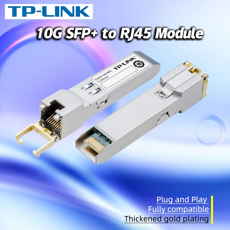 TP-LINK TL-SM410U 10-Gigabit SFP+ Electrical Port Module 10G 2.5G Electrical Port To Network  Cat 2.5G RJ45 Port