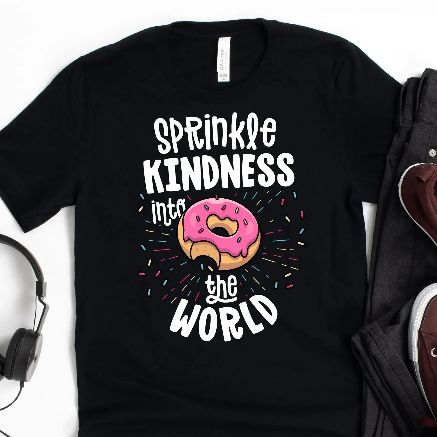 Sprinkle Kindness Into The World T Shirt Anti Bullying Choose Kind Be End Cyber