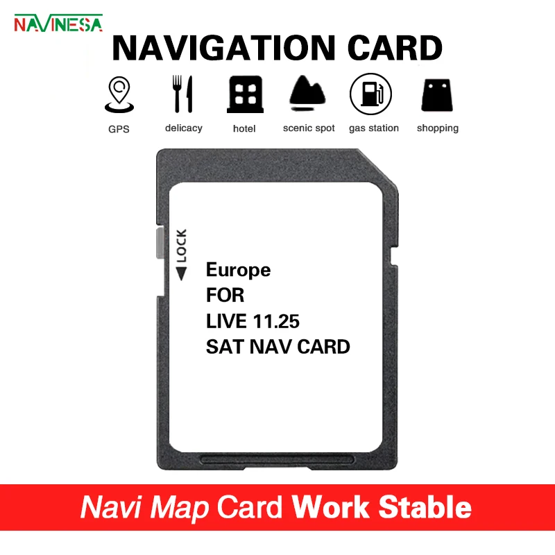 Suitable for Renault Laguna 2011 2012 2013 Live 11.25 8GB Cover Norway Sweden Netherlands Austria Map Navigation SD Card