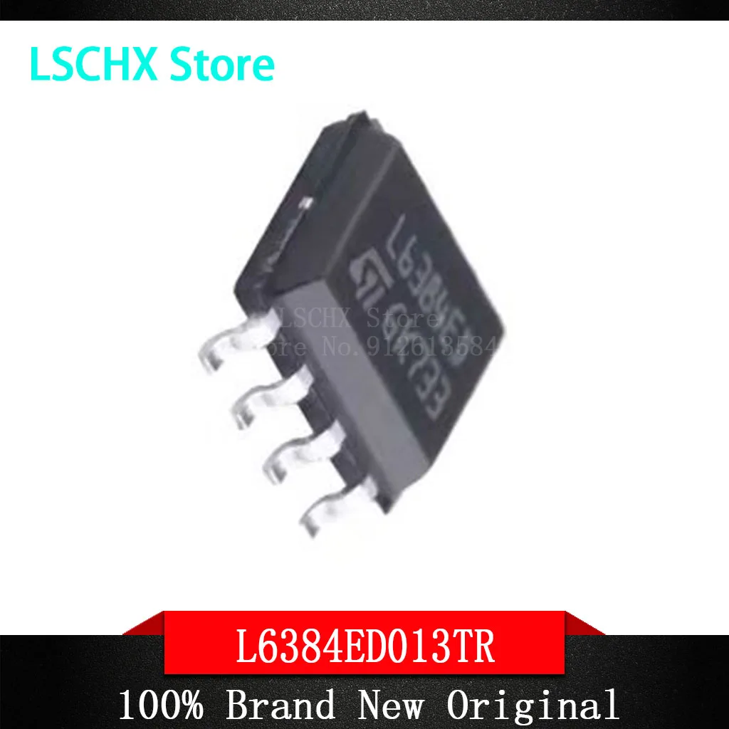 5pcs L6384ED L6384ED013TR SOP-8 High voltage high and low side driver with bootstrap diode Gate drive IC