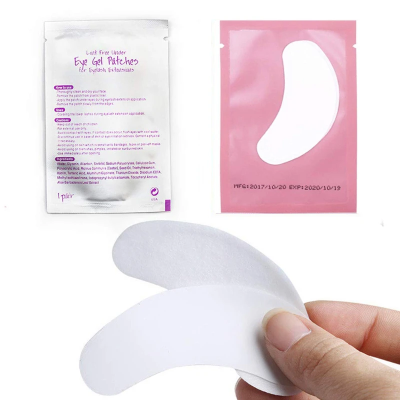 50/100pairs eye patches eyelash extension under eyelashesfake lashes stickers lash extensionsupplies patches for building eyelid