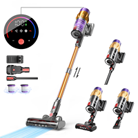 V18 Handheld Vacuum Cleaner 45kPa 550W Power 6 in 1 Cordless Vacuum Cleaner Smart Home LED Display Handheld Sweeper Machine