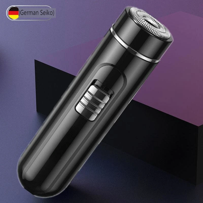 Compact & Convenient Electric Razor for Men - USB Rechargeable, Wet & Dry, Easy One-Button Use - Perfect for Home, Car & Travel!