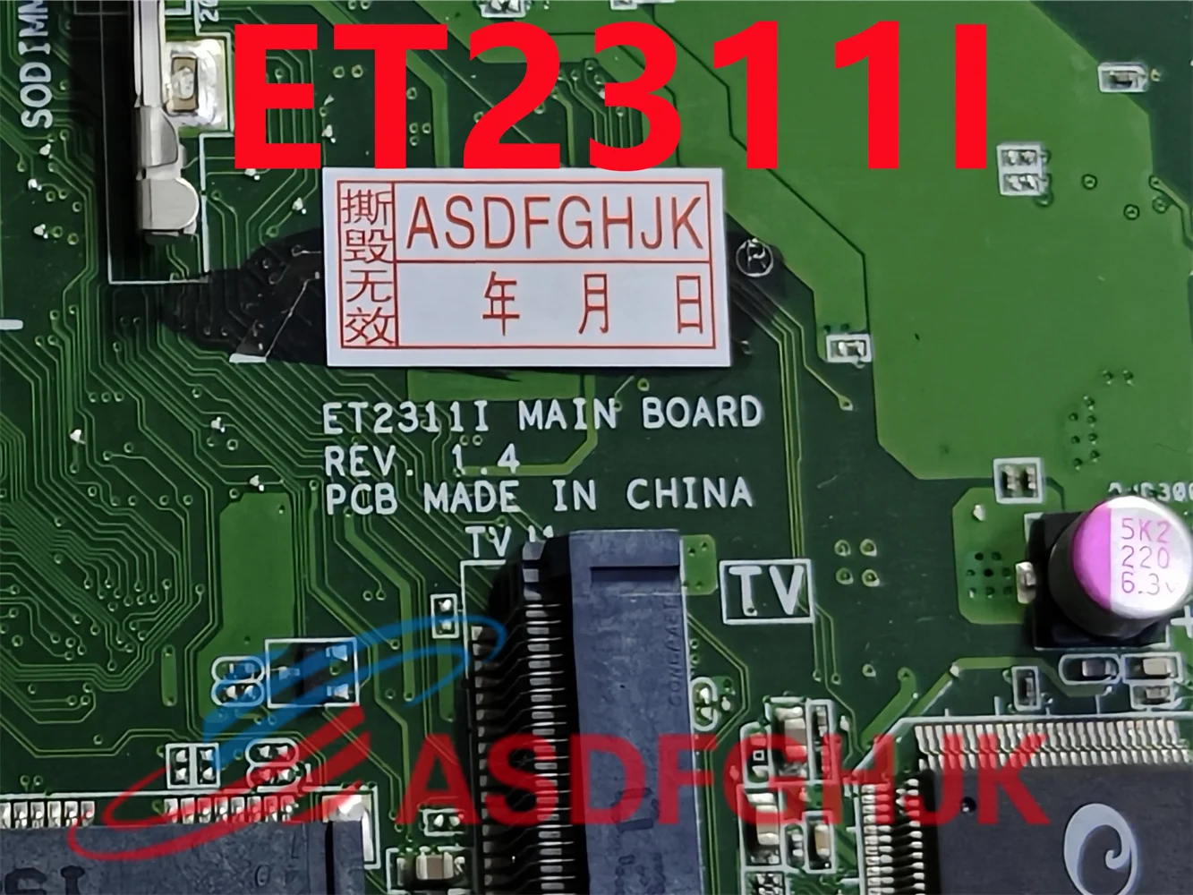 Imagem -02 - Mainboard Tudo-em-um para Asus Et2311i Et2311 Motherboard 90pt00l0-r01000 100 Testado