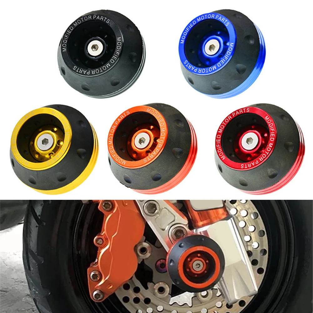 Front Fork Wheel Frame Sliders for Motorcycles Scooters Aluminum Alloy Crash Protection Fork Guard Kit CNC Machined