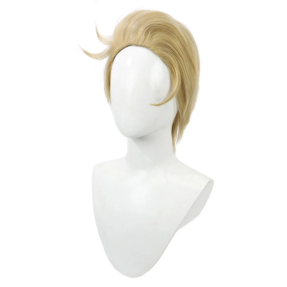 Conjunto completo de pelucas cortas de Lucifer para hombre, accesorios de disfraz de Anime de dibujos animados, Hotel, juego de rol, capa, traje de Halloween