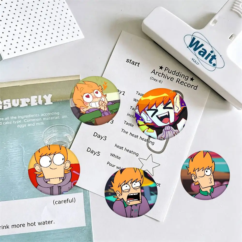 Game Anime Eddsworld Matt Round Badges Can Be Used To Decorate Clothes And Backpack Pins