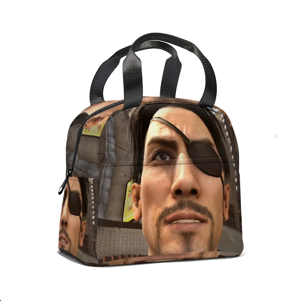 Goro Majima Lancheira para a escola, à prova d'água, piquenique, refrigerador térmico, lancheira isolada, mulheres, crianças, sacolas