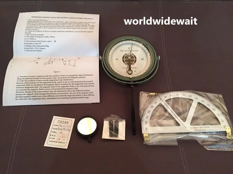 Mine Hang Goniometer Antimagnetic Suspension Mining Compass DQL100-G2