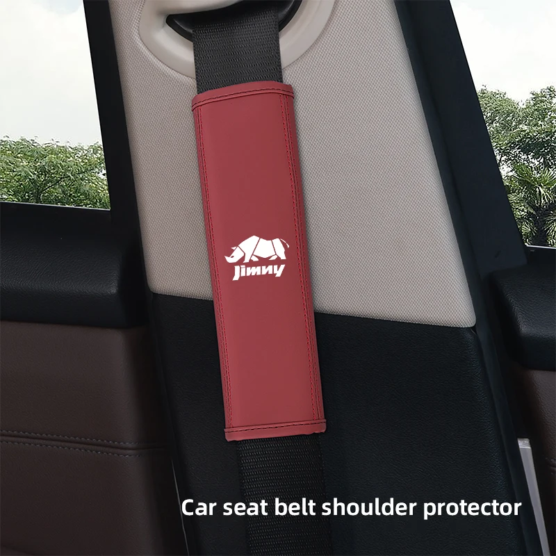 

Leather Car Seat Belt Cover Shoulder Protector Pad For Suzuki Swift Jimny Ignis SX4 Splash Baleno Vitara Samurai Auto Accessorie