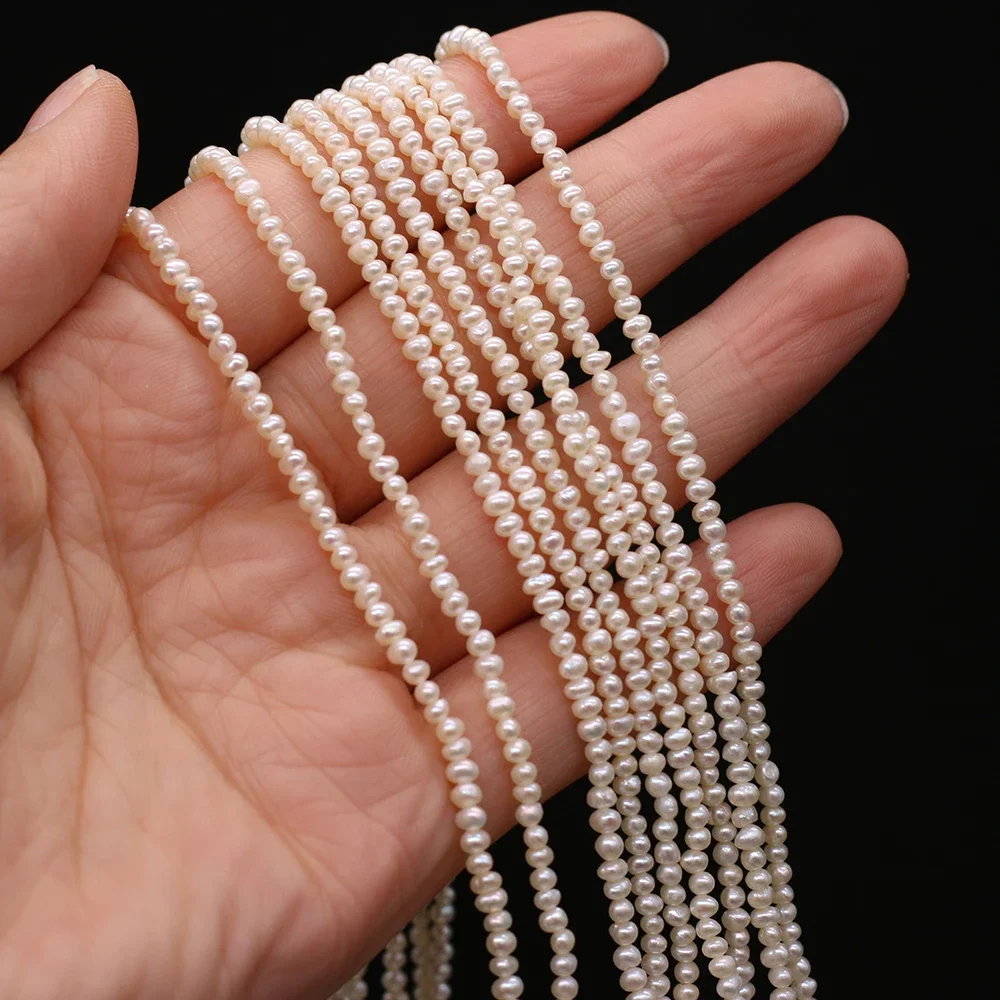 

2-2.5mm Natural Freshwater Pearl Beads AAA Potato Shape Loose Spacer Beads for Jewelry Making DIY Nacklace Bracelet Supply